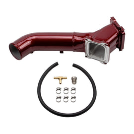 Wehrli 01-04 Chevrolet Duramax LB7 S300/S400 Single Turbo 3in Y-Bridge Kit - Raw - Mo-Moto