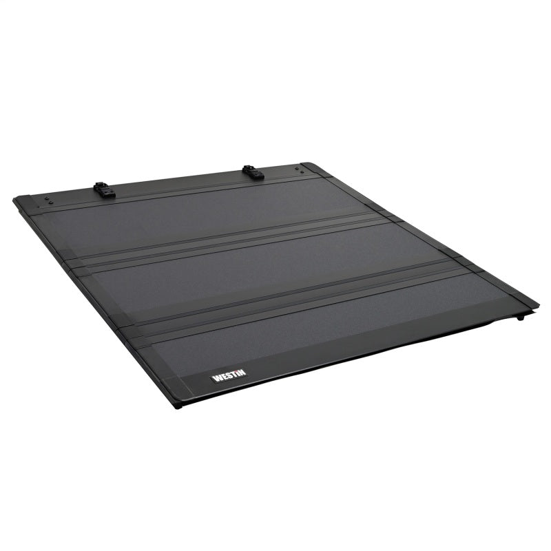 Westin 19-22 RAM 1500 Crew Cab (Excl. RamBox) 5ft. 7in. Bed Hard Tri-Fold Tonneau Cover - Black - Mo-Moto