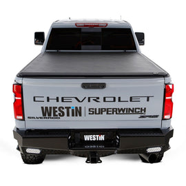 Westin 2024 Chevrolet Silverado 2500HD Soft Roll Tonneau Cover - Black - Mo-Moto