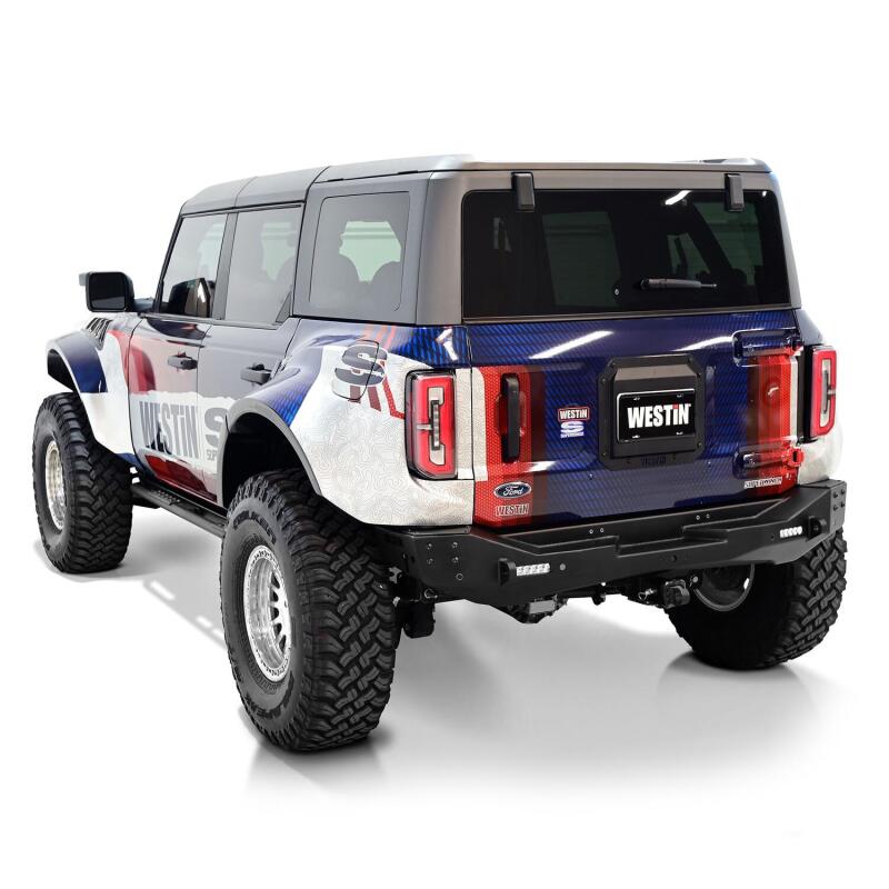 Westin 21-25 Ford Bronco (Excl. Sport) Spare Tire Delete Plate - Tex. Blk - Mo-Moto
