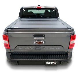 Westin 22-23 Ford Maverick 4WD 4ft. 6in. Bed Hard Tri-Fold Tonneau Cover - Black - Mo-Moto